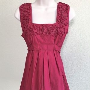 𝅺YOANA Baraschi Anthropologie Magenta Sleeveless Top - Size 2